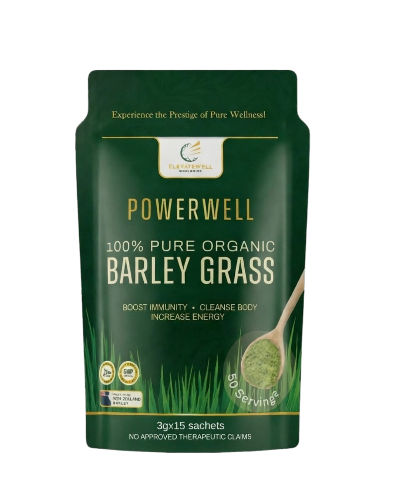 Powerwell 100% Pure Organic Barley Grass – Trial Pack 45g